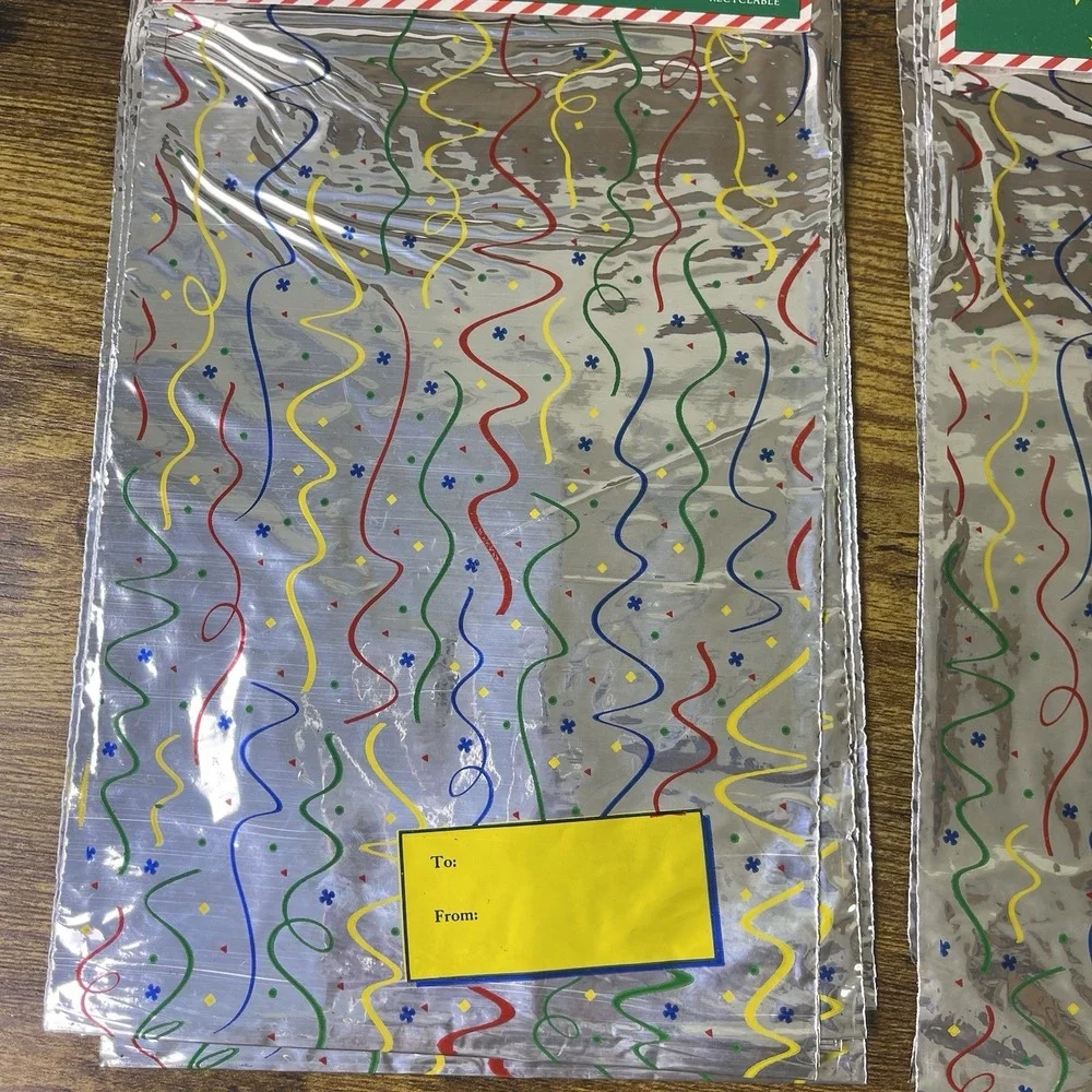 Vtg 90s Champion Shiny Metallic Gift Bags Lot Of 20 Total New In Package